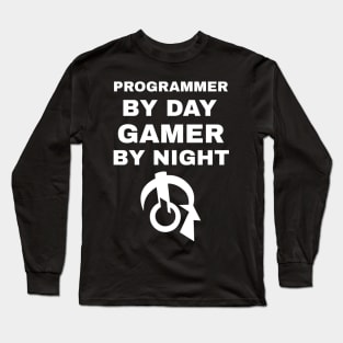 Programmer By Day Gamer By Night Long Sleeve T-Shirt